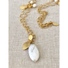 Pearl and Petal Cluster Necklace