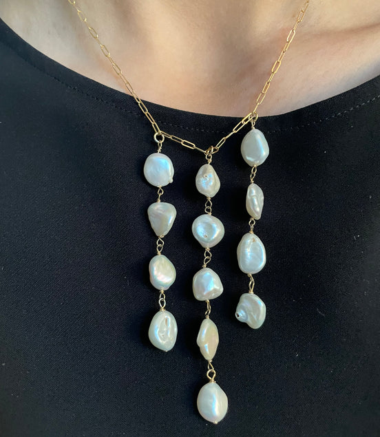Pearl Cascade Necklace