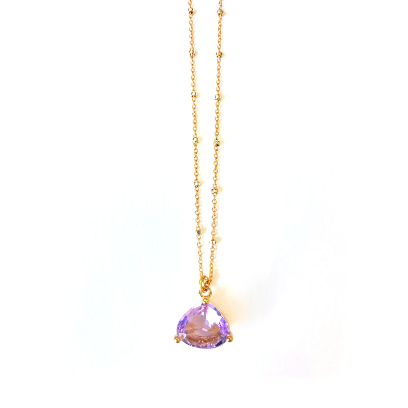 Lavender Drop Necklace