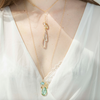 Sea Green Cluster Necklace