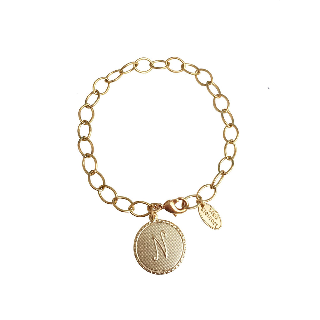 Signature Initial Chain Bracelet