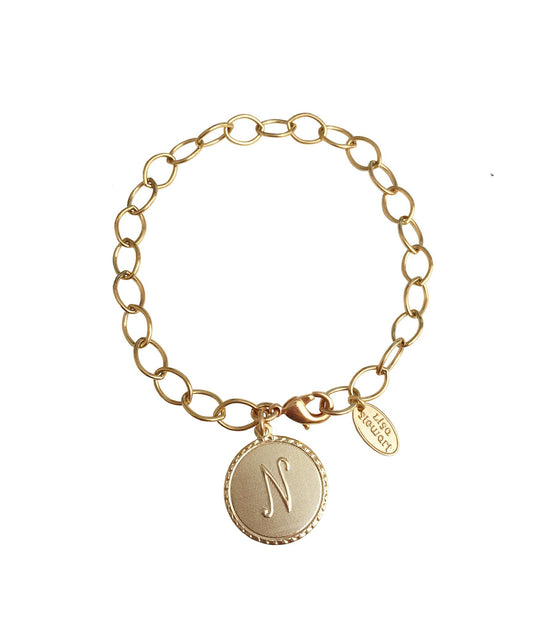 Signature Initial Chain Bracelet
