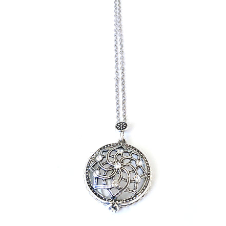 The Fast Flash! Silver Crystal Magnifier Necklace