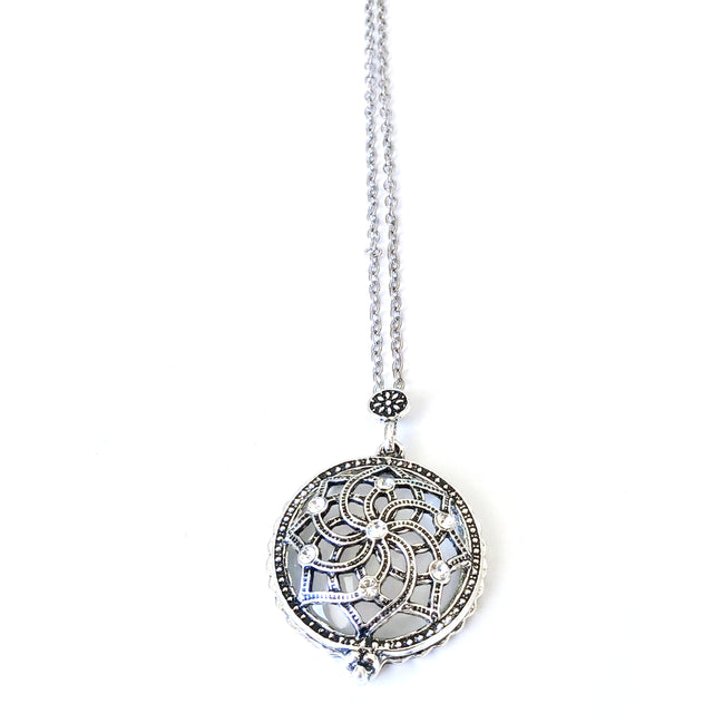 The Fast Flash! Silver Crystal Magnifier Necklace
