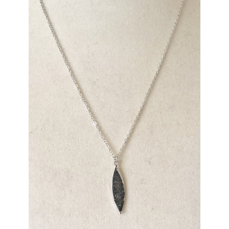 Sample Sale! Brushed Marquis Pendant