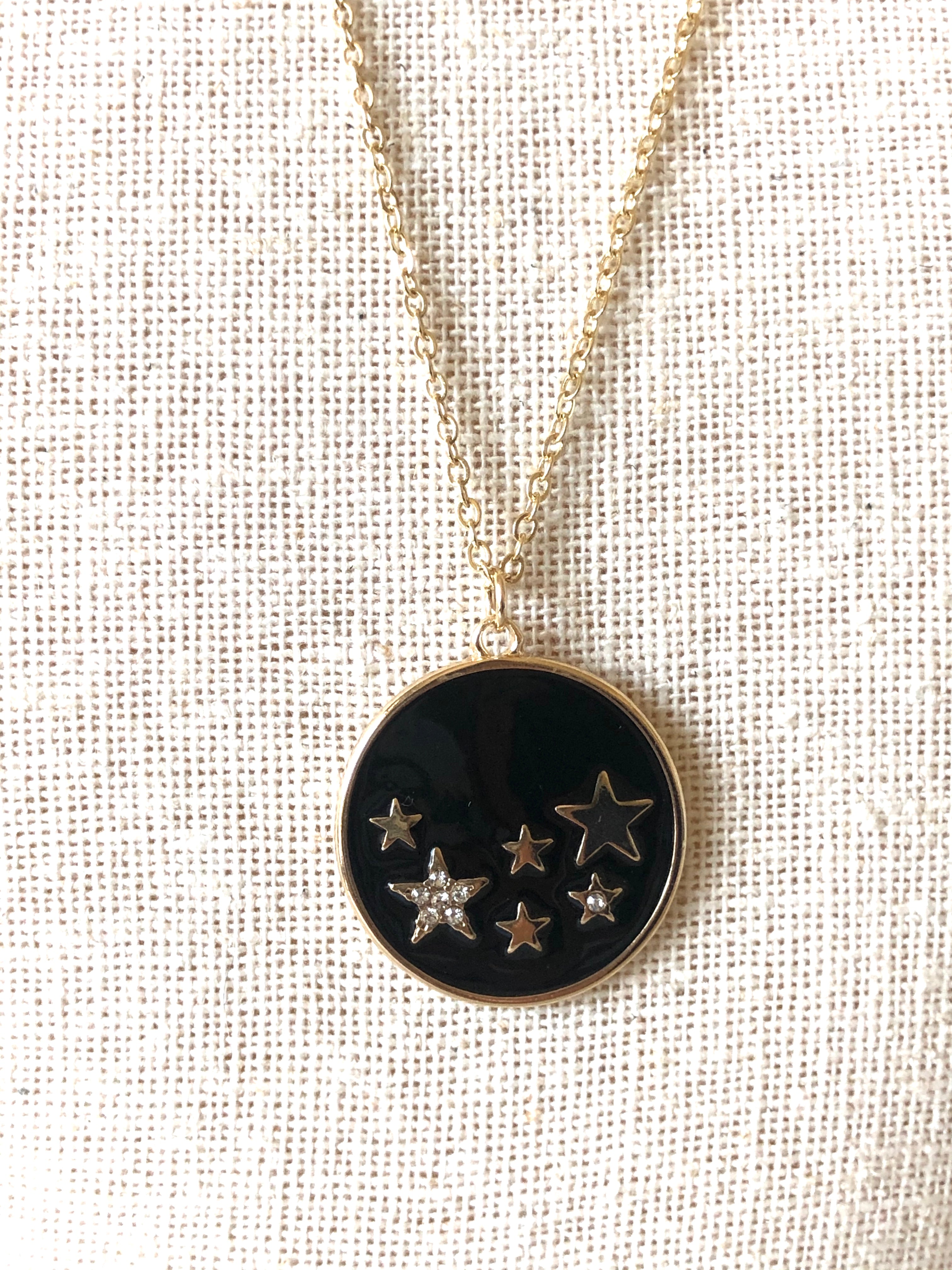 The Fast Flash! Double Star & Moon Necklace