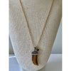 Tiger Eye Shark Tooth Necklace